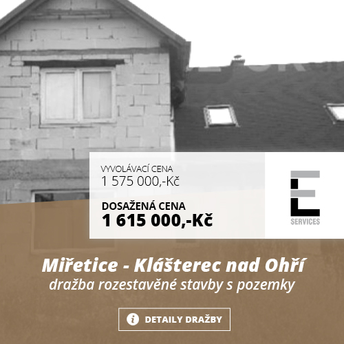 Stavba s pozemky, Miřetice - Klášterec nad Ohří - dražba | Legal Estate & Services | legalestate.cz