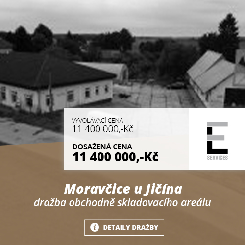 Obchodně skaldovací areál, Moravčice u Jičína - dražba | Legal Estate & Services | legalestate.cz